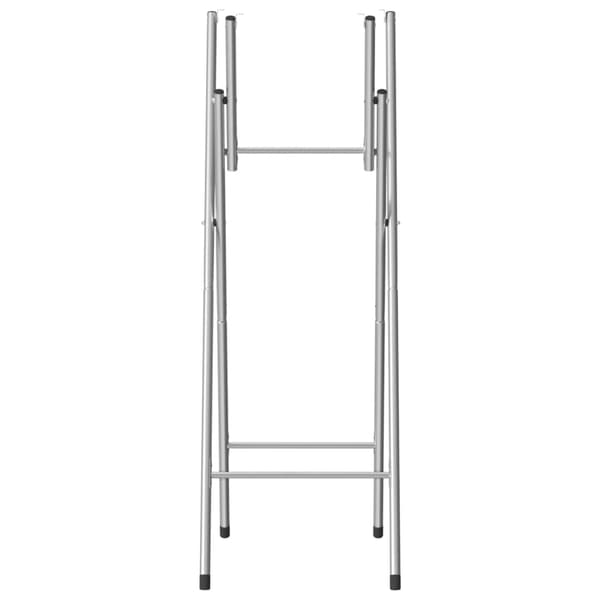 vidaXL Hopfällbara barbordsben silver 45x53x108 cm galvaniserat stål Silver
