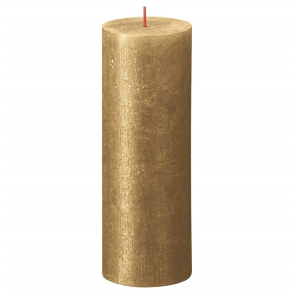 Bolsius Blockljus Shimmer 4-pack 190x68 mm guld Guld