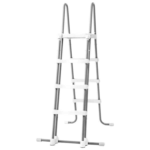 INTEX Säkerhetsstege med 4 steg 122 cm grå