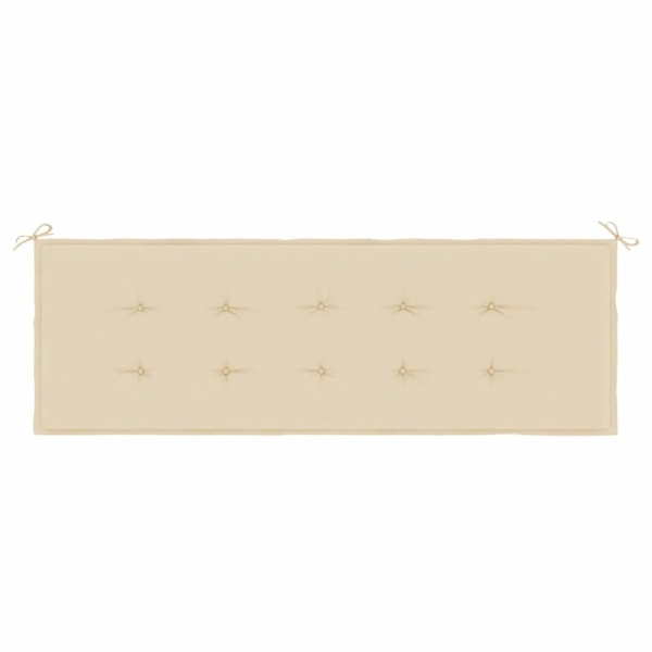 vidaXL Bänkdyna för trädgården taupe 150x50x4 cm oxfordtyg Beige