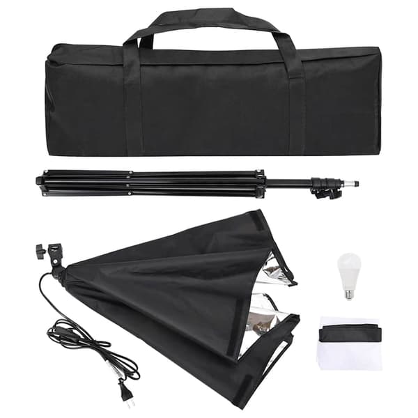 vidaXL Professionell studiobelysning 60x40 cm Vit