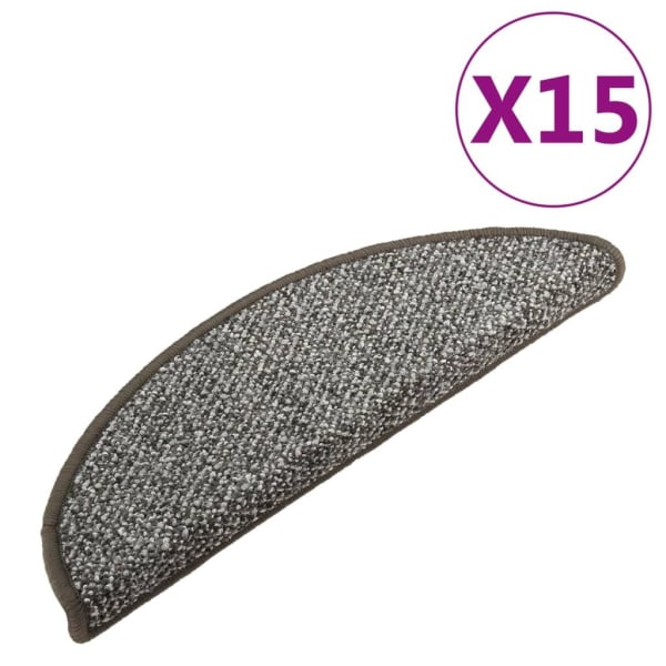 vidaXL Trappstegsmattor 15 st antracit 65x21x4 cm Antracit