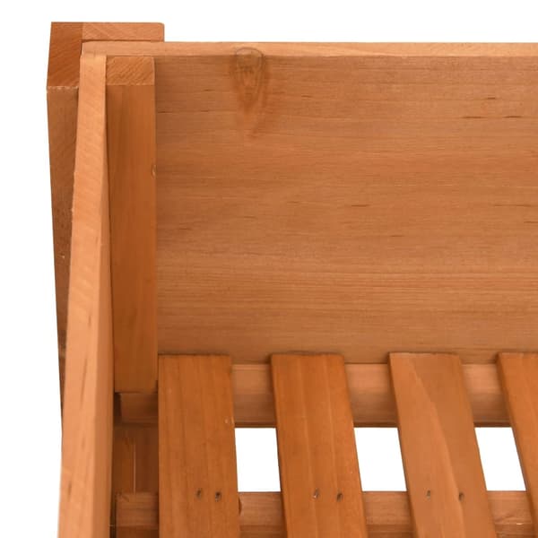 vidaXL Odlingslåda 88x43x80 cm granträ Brun