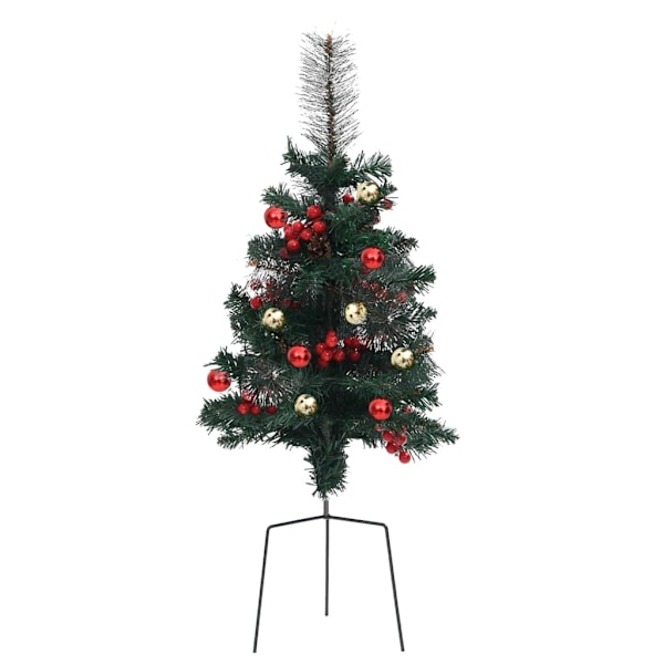 vidaXL Konstgjorda julgranar 2 st 76 cm PVC Grön