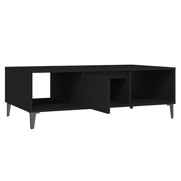 vidaXL Soffbord svart 103,5x60x35 cm konstruerat trä Svart