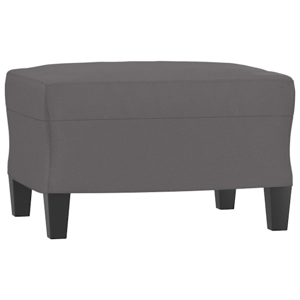 vidaXL Fotpall grå 60x50x41 cm konstläder Grå