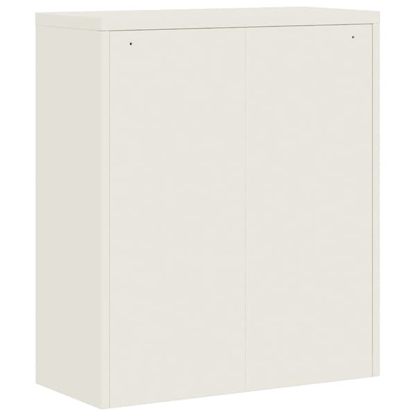 vidaXL Dokumentskåp vit 90x40x145 cm stål Vit