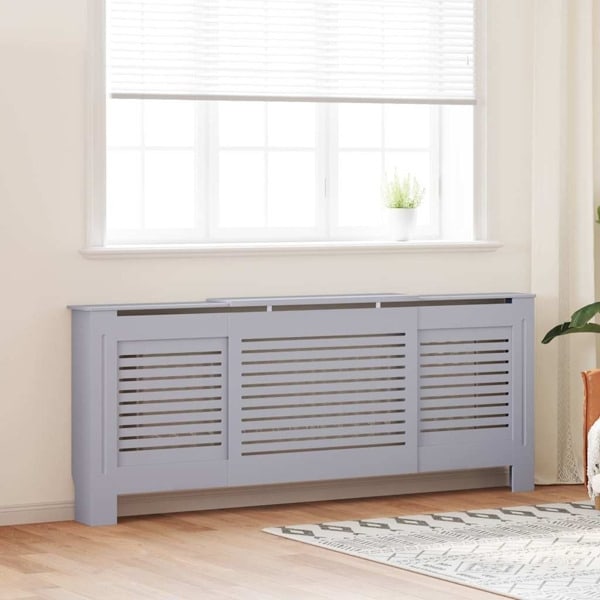 vidaXL Elementskydd MDF grå 205 cm grå