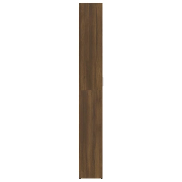 vidaXL Hallgarderob brun ek 55x25x189 cm konstruerat trä Brun