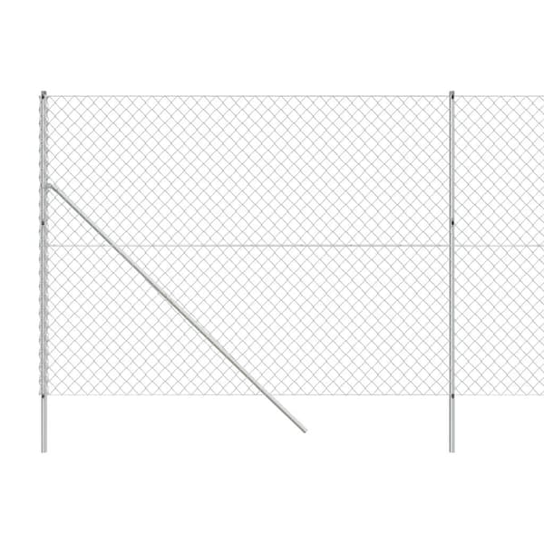vidaXL Gunnebostängsel silver 1,4x25 m Silver