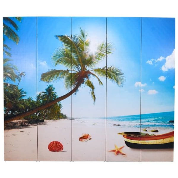 vidaXL Rumsavdelare 200 x 180cm sandstrand multifärg