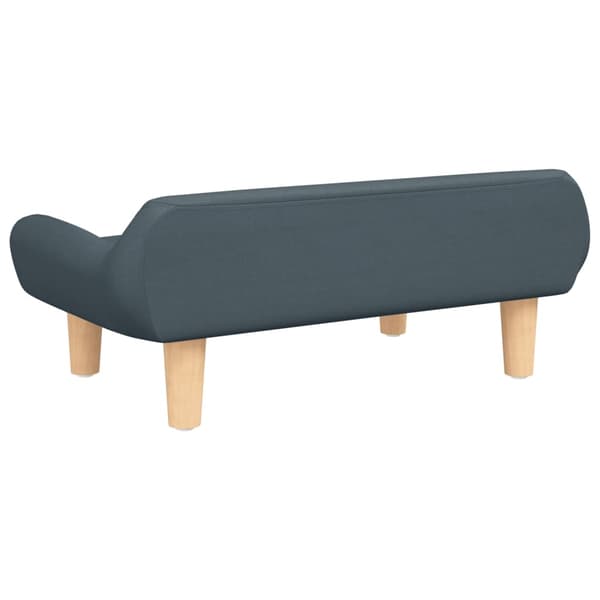 vidaXL Barnsoffa mörkgrå 70x40x24 cm tyg Grå