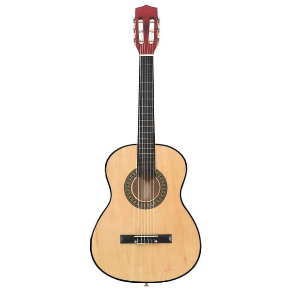 vidaXL Gitarr för nybörjare 8 delar klassisk 3/4 36" Brun