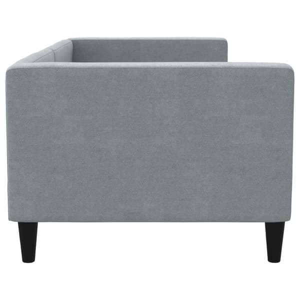 vidaXL Dagbädd ljusgrå 90x190 cm tyg Grå