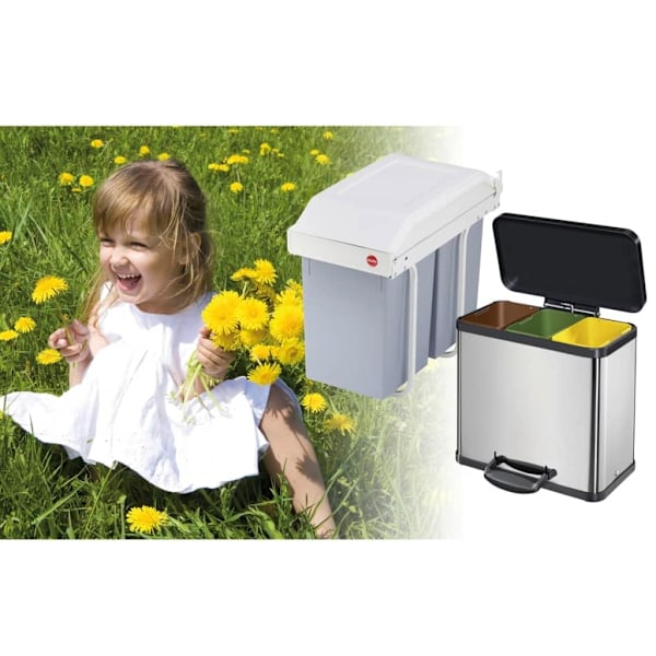 Hailo Sophink för skåp Multi-Box Duo strl L 2x14 L gräddvit 3659-001 Creme