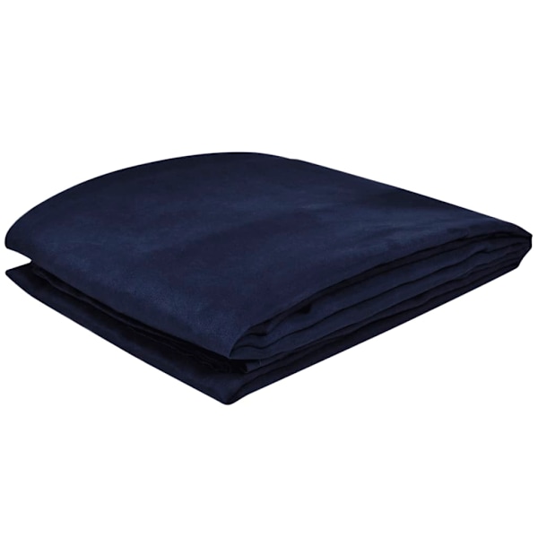 vidaXL Sofföverdrag i mikromocka 270 x 350 cm marinblå Blå