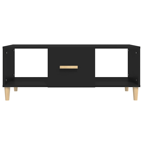 vidaXL Soffbord svart 102x50x40 cm konstruerat trä Svart