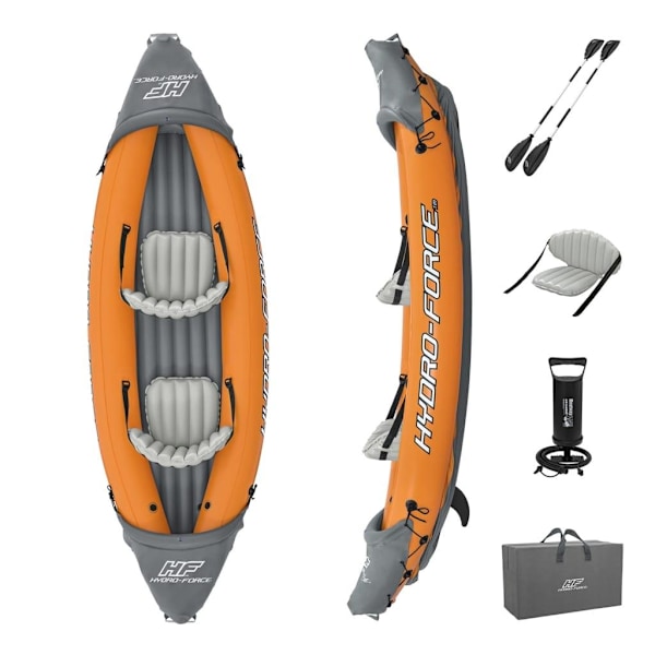 Bestway Uppblåsbar kajak Hydro-Force Rapid x2 med tillbehör Gul