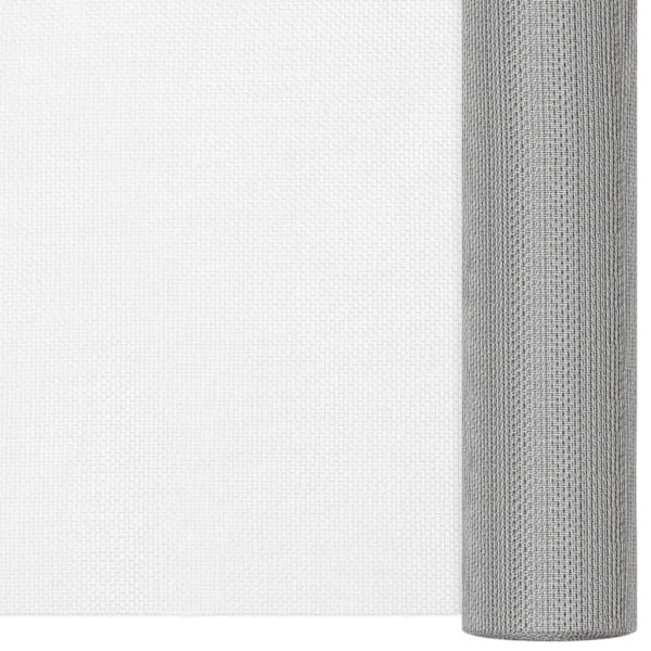 vidaXL Insektsnät rostfritt stål 80x2000 cm silver Silver