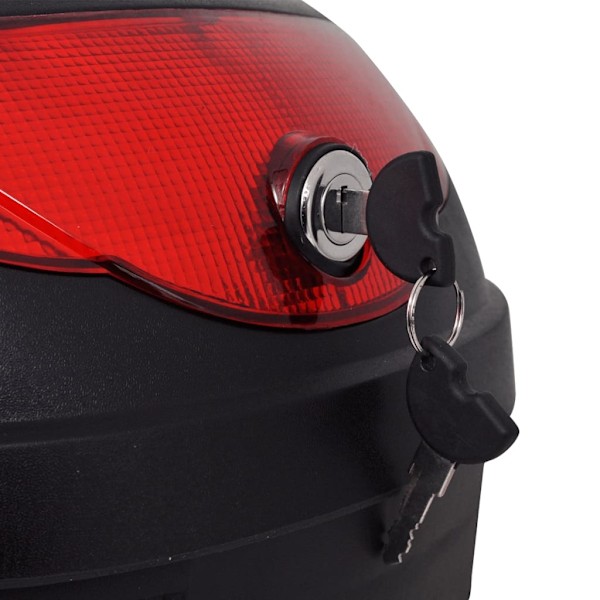 vidaXL Toppbox för motorcykel, 36 L, rymmer 1 MC-hjälm Svart