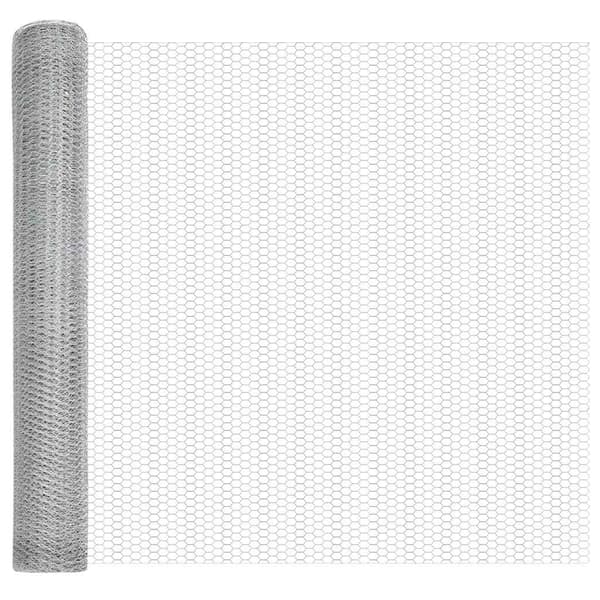 vidaXL Hexagonalt staket markfäste 100 x 1 m Galvaniserat stål Silver Silver