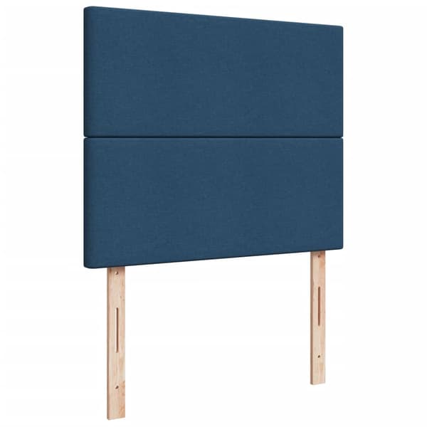 vidaXL Ramsäng med madrass blå 120x190 cm tyg Blå
