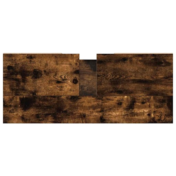 vidaXL Badrumsskåp rökfärgad ek 80x33x60 cm konstruerat trä Brun