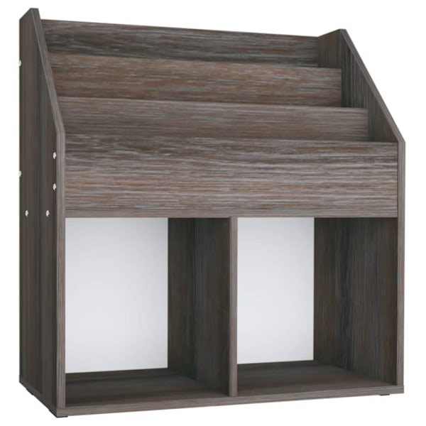 vidaXL Tidningsställ för barn grå 71x30x78,5cm konstruerat trä grå
