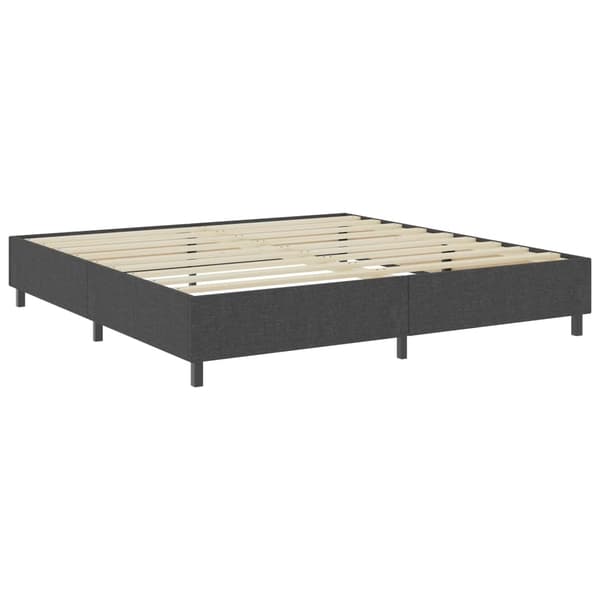 vidaXL Ramsäng grå tyg 200x200 cm grå