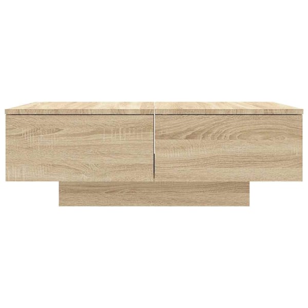 vidaXL Soffbord sonoma-ek 90x60x31 cm konstruerat trä Brun