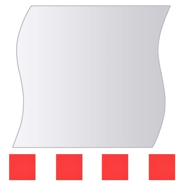 vidaXL Spegelplattor 16 st multiform spegelglas Silver