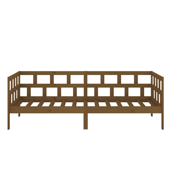 vidaXL Dagbädd honungsbrun 80x200 cm massiv furu Brun