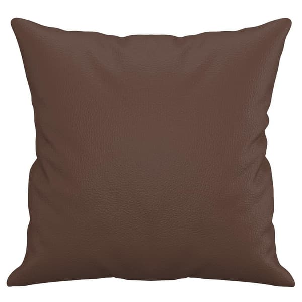 vidaXL Prydnadskuddar 2 st brun 40x40 cm konstläder Brun
