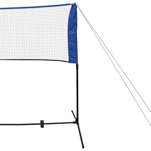 vidaXL Badmintonnät med fjäderbollar 500x155 cm Flerfärgsdesign