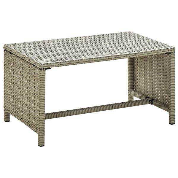 vidaXL Soffbord beige 70x40x38 cm konstrotting Beige