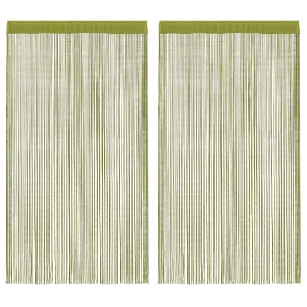 vidaXL Trådgardiner 2 st 140x250 cm grön Grön