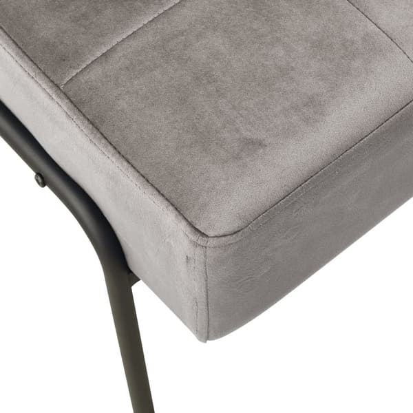 vidaXL Avkopplingsstol 65x79x87 cm ljusgrå sammet grå