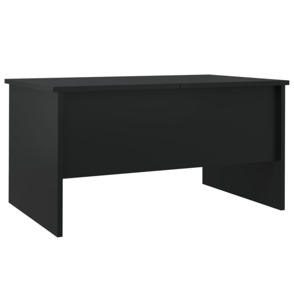 vidaXL Soffbord svart 80x50x42,5 cm konstruerat trä Svart