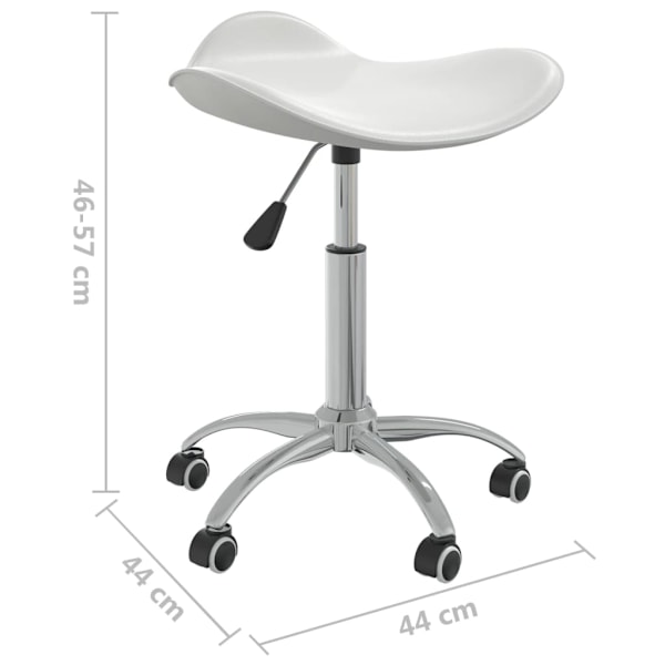 vidaXL Massagestol vit konstläder Vit