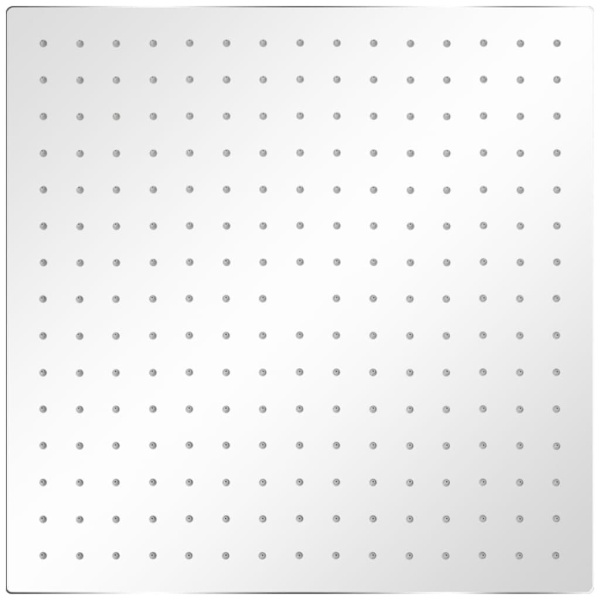 vidaXL Regnduschhuvud 2 st rostfritt stål 40x40 cm Silver