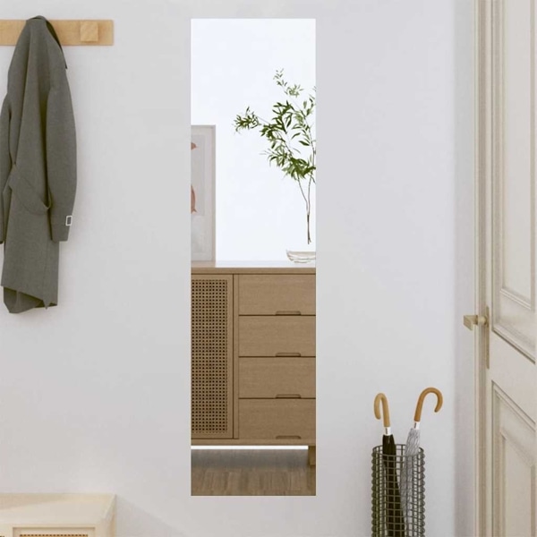 vidaXL Väggspegel 30x100 cm glas rektangulär Silver