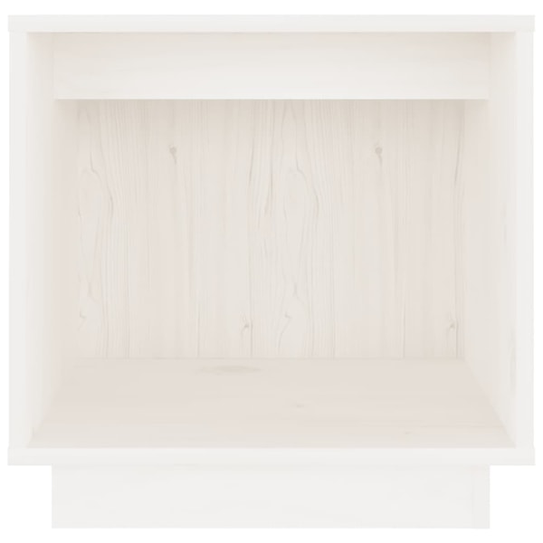vidaXL Sängbord 2 st vit 40x30x40 cm massiv furu Vit