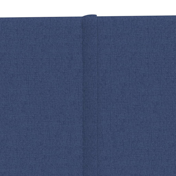 vidaXL Väggpaneler 12 st blå 90x15 cm tyg 1,62 m² Blå
