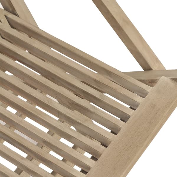 vidaXL Hopfällbara stolar 4 st grå 56x61x89 cm massivt trä teak Grå