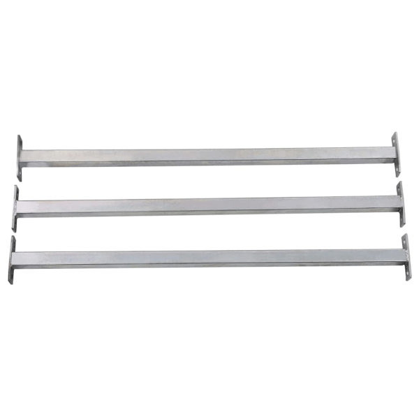 vidaXL Justerbara inkrypningsskydd för fönster 3 st 710-1200 mm Silver