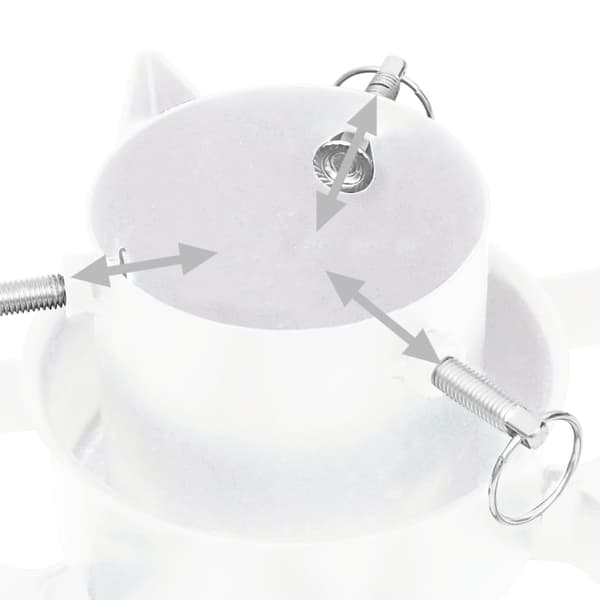 vidaXL Julgransfot vit 47x47x13,5 cm Vit