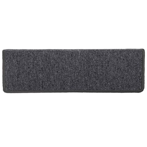 vidaXL Trappmattor 15 st 65x21x4 cm mörkgrå rektangulär kant multifärg