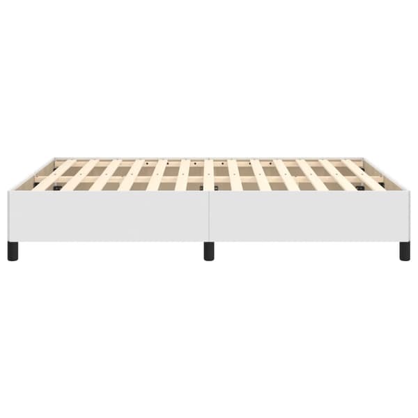 vidaXL Sängram vit 140x200 cm konstläder Vit