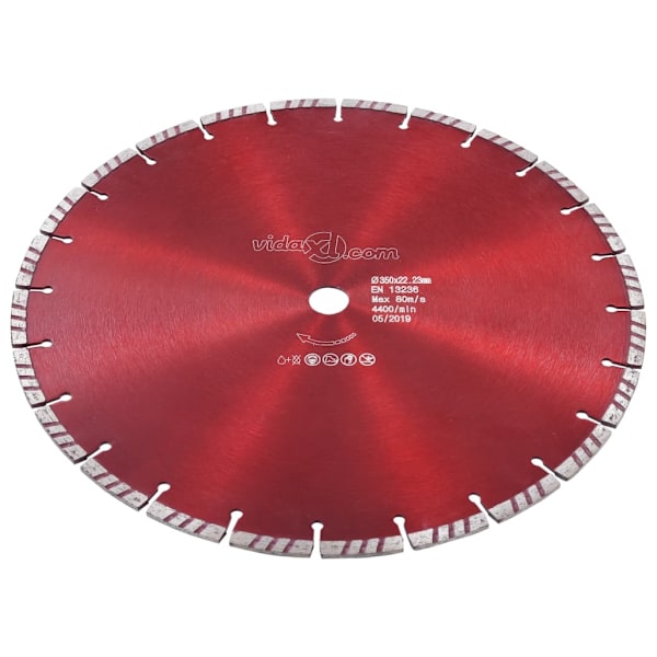vidaXL Diamantklinga med Turbo Steel 350 mm
