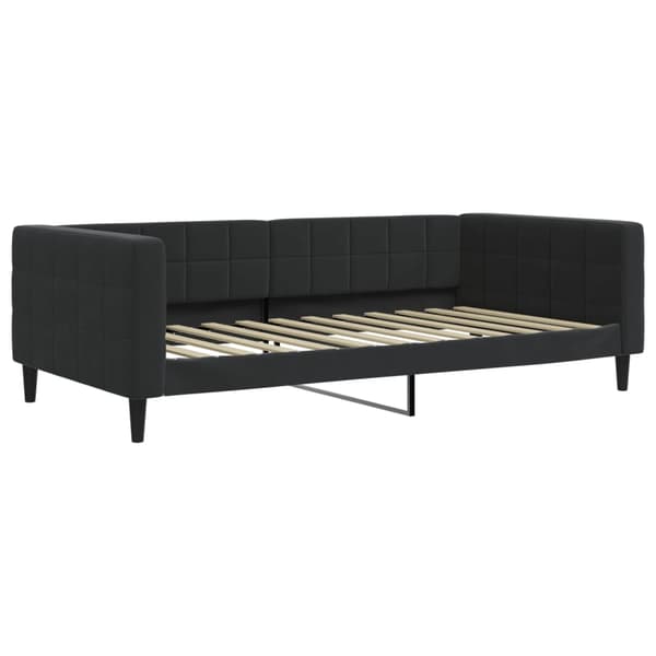vidaXL Dagbädd svart 100x200 cm sammet Svart